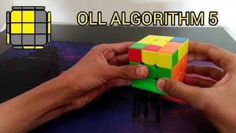 OLL ALGORITHM 5 IN 3X3X3 CUBE WITH FINGER TRICKS