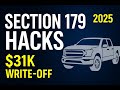 ection 179 Hacks 2025: Claim $31,300 on Pickups & Cargo Vans + 40 % Bonus-Depreciation Play#taxes