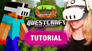 FINALLY Minecraft in VR on Quest 3! QuestCraft Tutorial