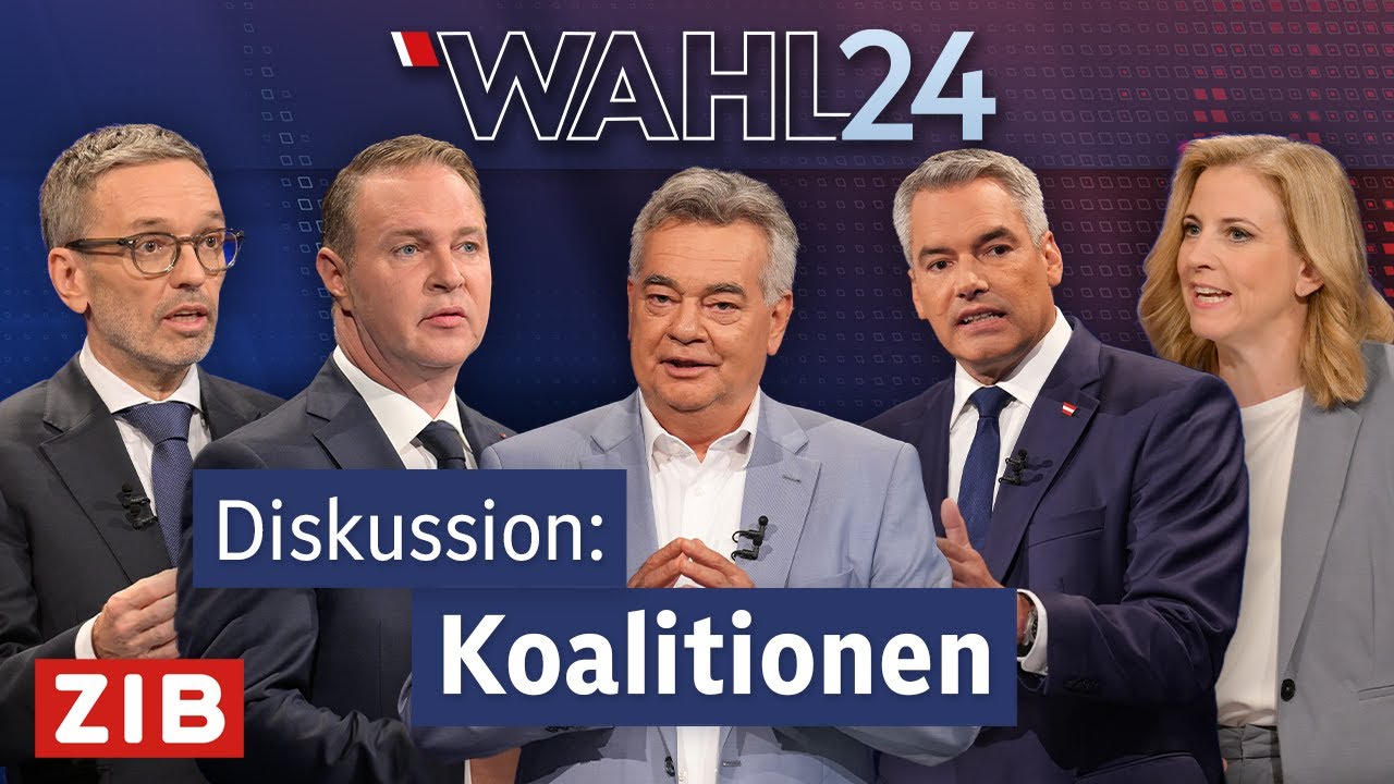 Wahldiskussion: Mögliche Koalitionen | ORF-„Elefantenrunde“