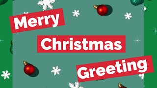 Video template - Christmas Greeting