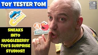 Toy Tester Tom Sneaks Into Youtuber Huggleberry Toys Surprise Studio