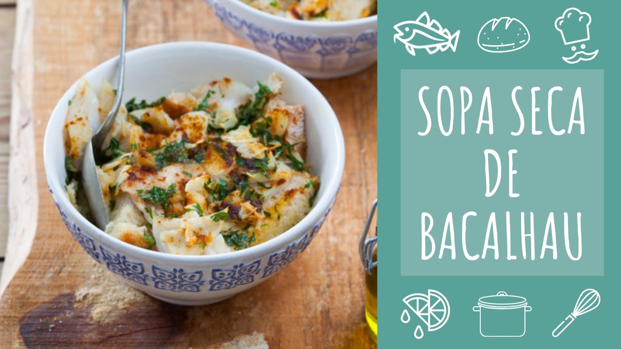 Sopa seca de bacalhau