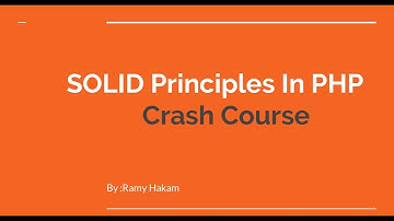 #SOLID Principles in PHP Crash Course intro  [Arabic]  lesson 1 of 7