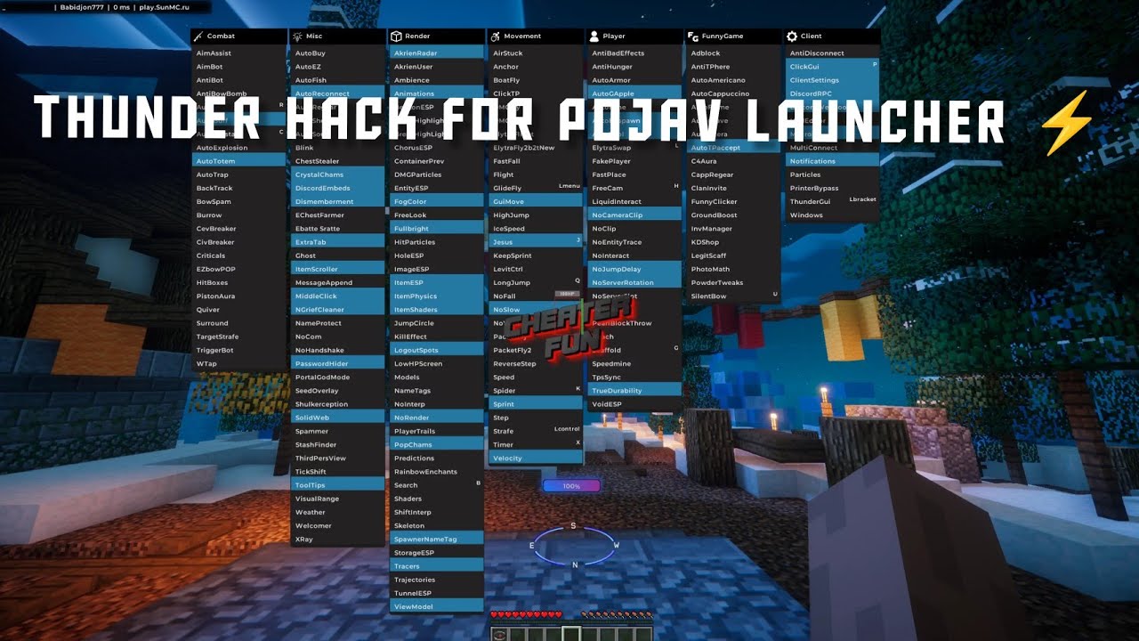  ⚡ Thunder Hack Launcher – Dominate Minecraft Java on Mobile👉 #minecraft #Hacks