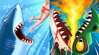 Hungry Shark Evolution VS Hungry Dragon - ALL SHARKS & DRAGONS UNLOCKED - Android Gameplay screenshot 3