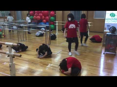 柔軟体操 ストレッチ キッズダンシング金曜日クラス キッズガーデン武蔵小杉教室 指導 梶原和歌子 深野朋果 2021,5,28