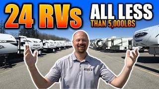 23 Travel Trailers all under 5,000lbs for Easy Towing • RVs from 2026!