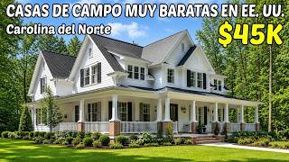 10 Casas de Campo Baratísimas en Carolina del Norte con Terreno 🏡 ¡Joyas Inmobiliarias Ocultas!