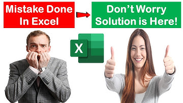 Undo & Redo Shortcut Keys in Excel
