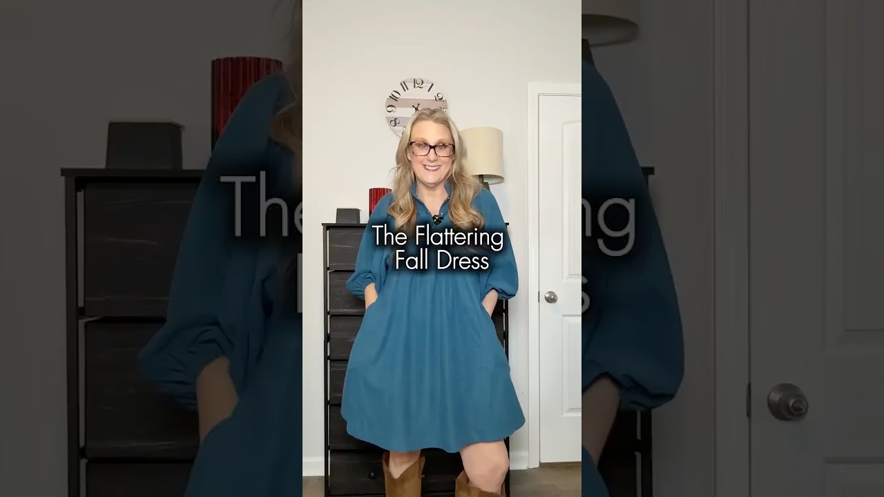 The most flattering corduroy dress for midsize women — perfect for brunch, photos, or holiday