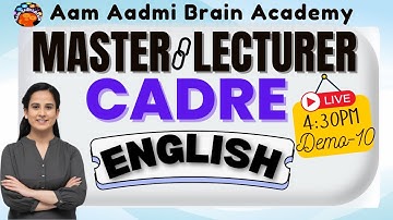 MASTER CADRE| ENGLISH| MASTER CADRE ENGLISH | punjab teacher elegibility test 2025