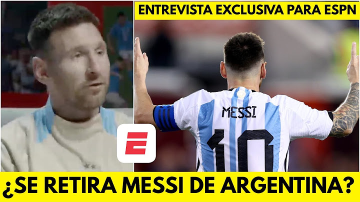 MESSI HABLA DE SU FUTURO con la SELECCIÓN ARGENTINA tras COPA AMÉRICA. Entrevista EXCLUSIVA con ESPN