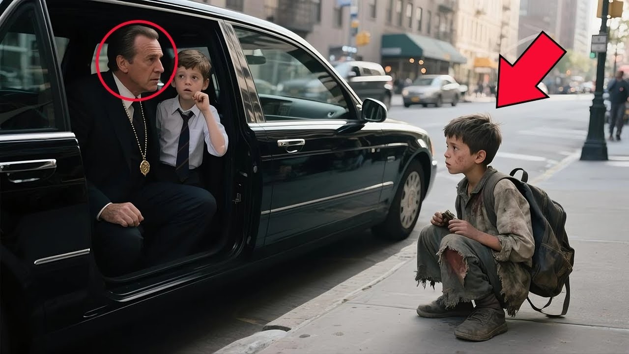 Filho do milionário aponta menino pobre… e revela segredo