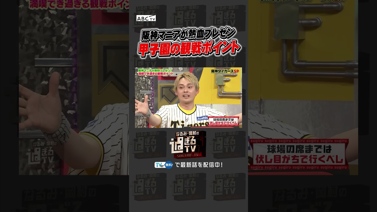 阪神マニアが熱血プレゼン 甲子園の観戦ポイント #なるみ岡村の過ぎるTV #ナイトinナイト #shorts
