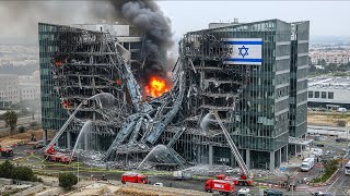 MENTRI PERTAHANAN ISRAEL TEW4S‼️300 DRONE HANTAM PUSAT PERTAHANAN ISRAEL
