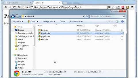 14 HTML et CSS: Un lien vers une autre page de son site