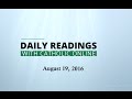 Image of Daily Reading for Friday, August 19th, 2016 HD video