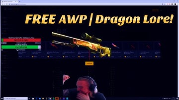 HE OPENED A DRAGON LORE FROM A FREE CASE ON CSGOEMPIRE!