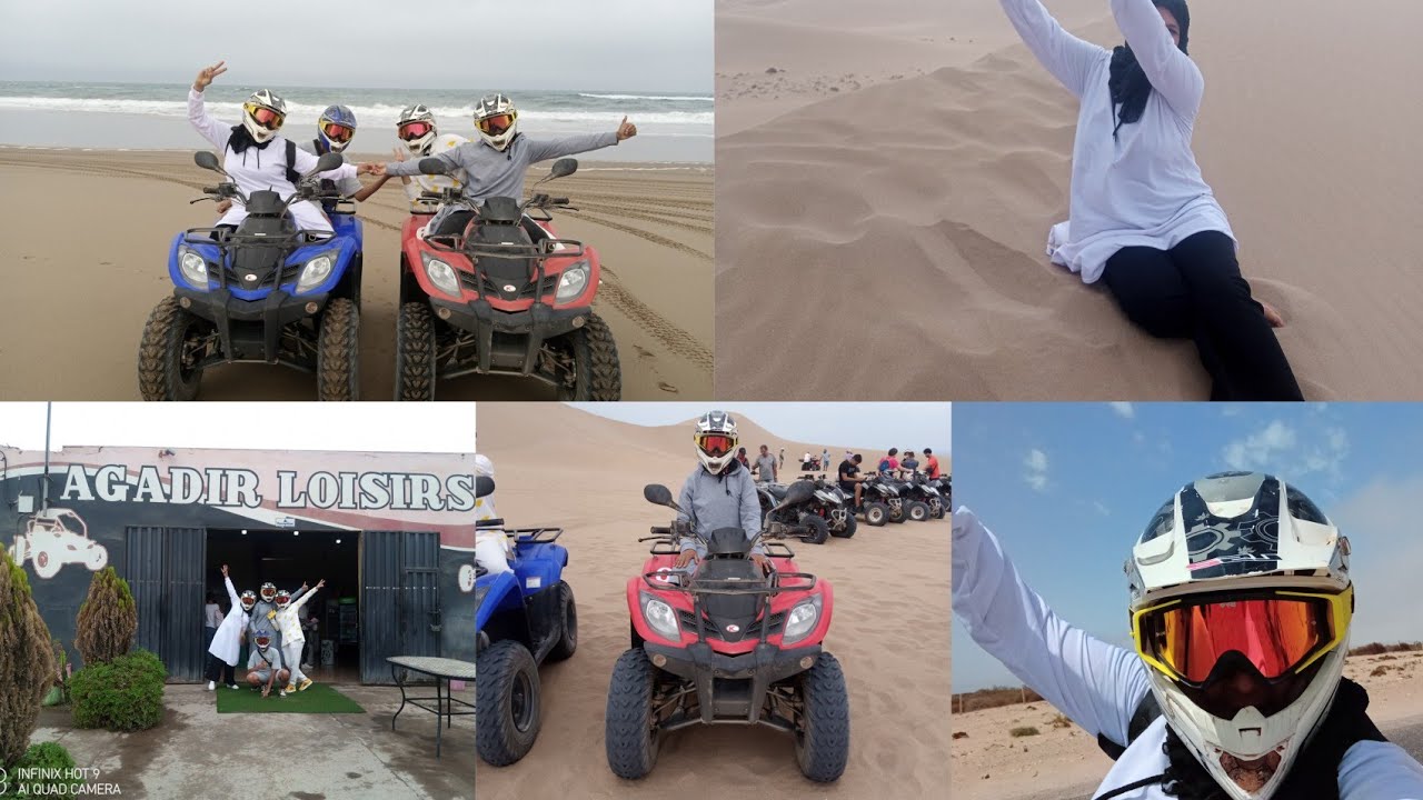 اجيو تعيشو معانا👍تجربة قيادة الكواد بأكادير احسن نهار مع agadir loisirs💯💯