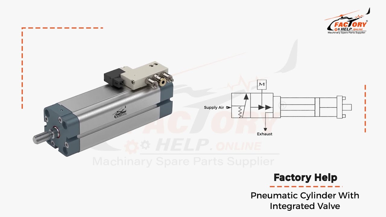 FactoryHelp - Pneumatic Cylinder with Integrated Valve