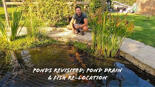 Ponds revisited; pond drain & fish relocation '