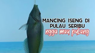 Mancing di pulau seribu,, cuma iseng 1 jam tapi malah nagih,,,