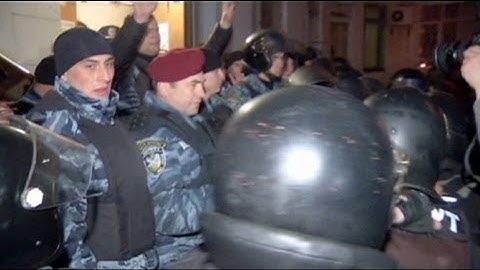 Protest nach Parlamentswahl in der Ukraine