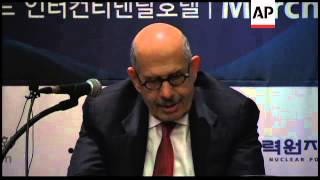 Former IAEA chief comments on NKorea and Iran at at energy forum