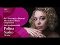 Polina sasko  solo semifinals  2021 ferruccio busoni international piano competition