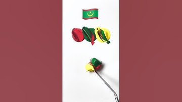 What color do mixed flags make? #satisfying #colormixing #flagmixing #mixingcolors #magicolor #asmr