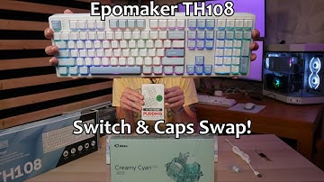Epomaker TH108 schakelaar en condensatoren omruilen!