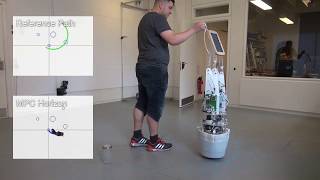 Path-Following Model Predictive Control of Ballbots