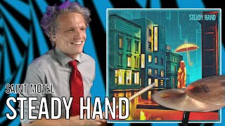 Saint Motel - Steady Hand | Office Drummer [First Time Hearing]