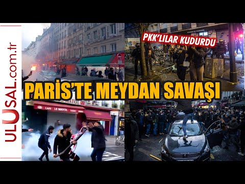 PKK'lılar Paris'te Fransız polisine saldırdı