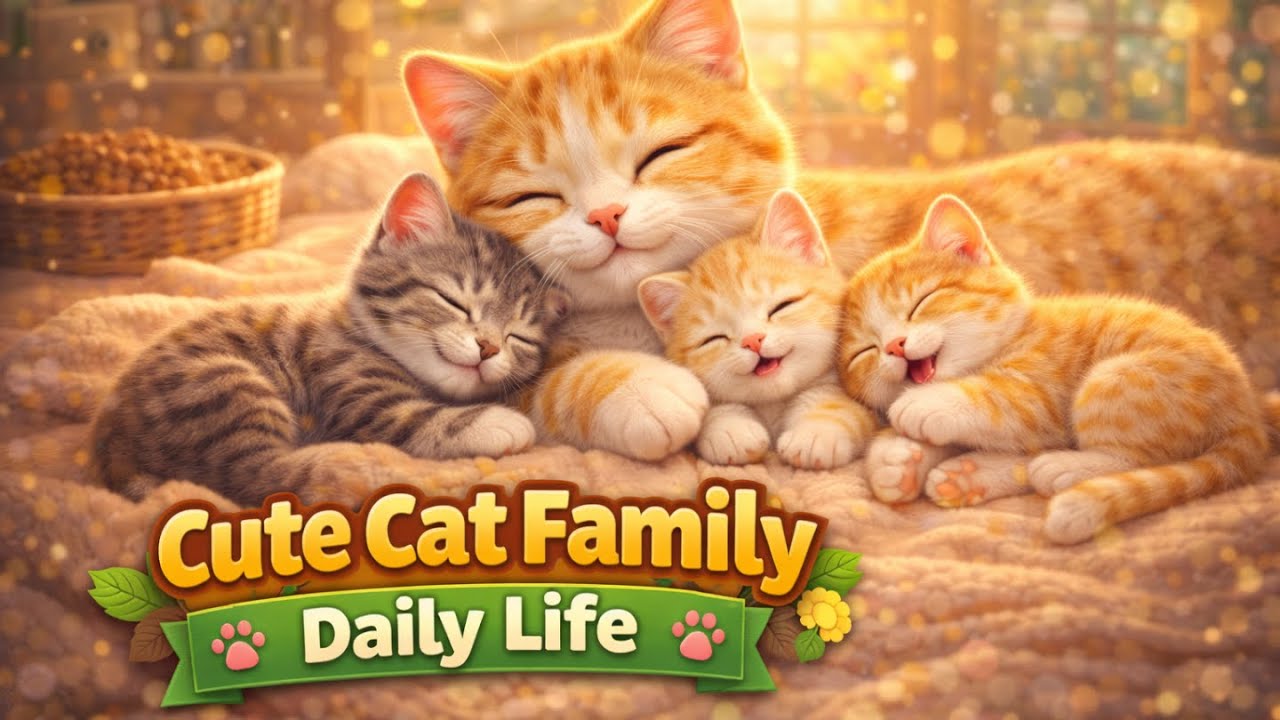 👉 Cute Cat Family Daily Life 😻🐾