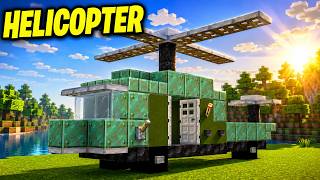 I Built a WORKING Minecraft Army Helicopter! (Tutorial) screenshot 5