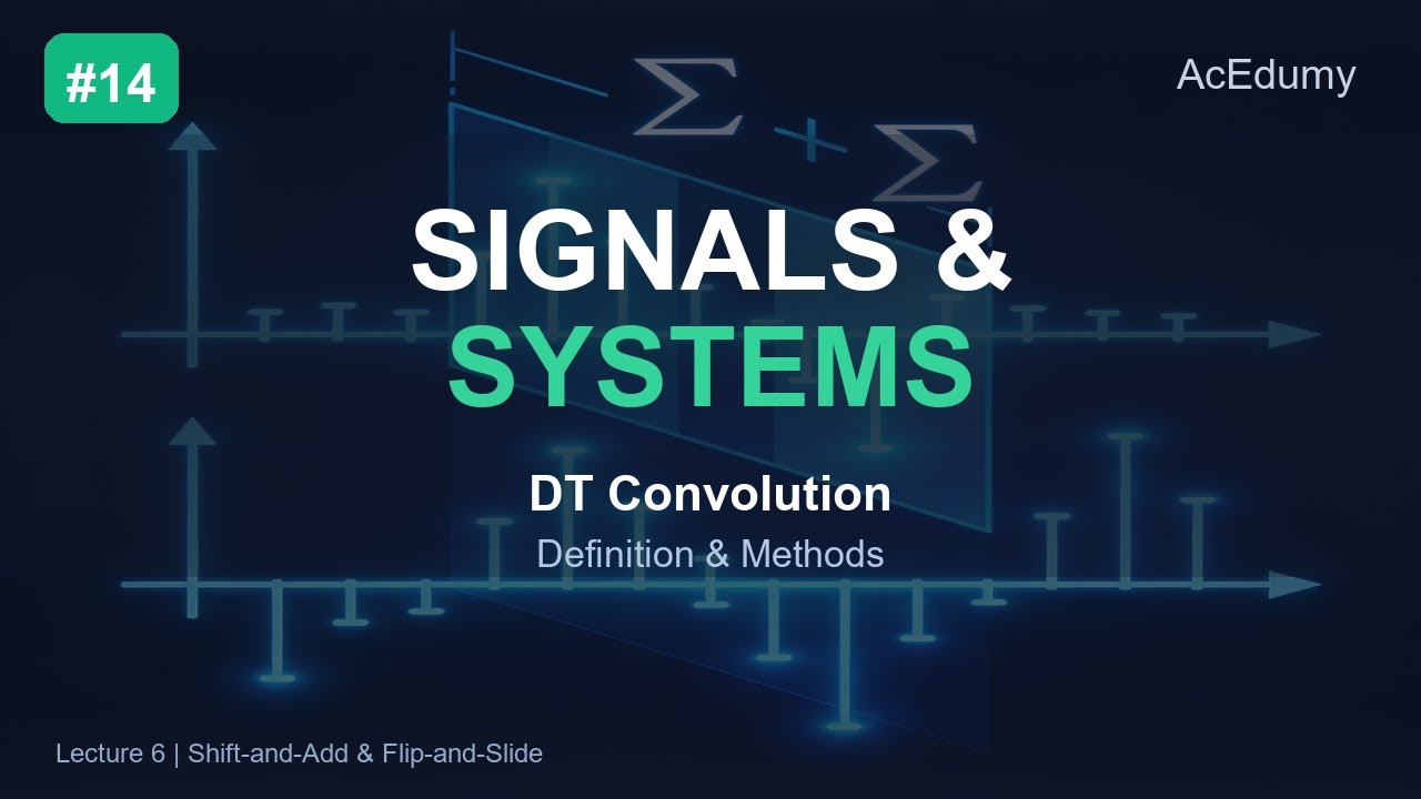 Signals & Systems #14 | DT Convolution - Definition & Methods - YouTube