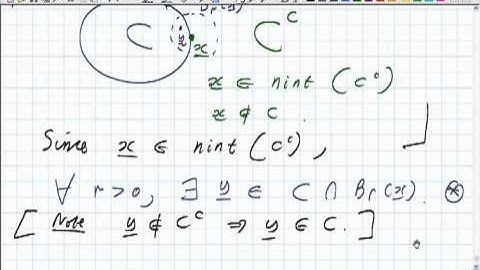 Lecture 10a: Math. Analysis - Proof of the sequence criterion for closedness