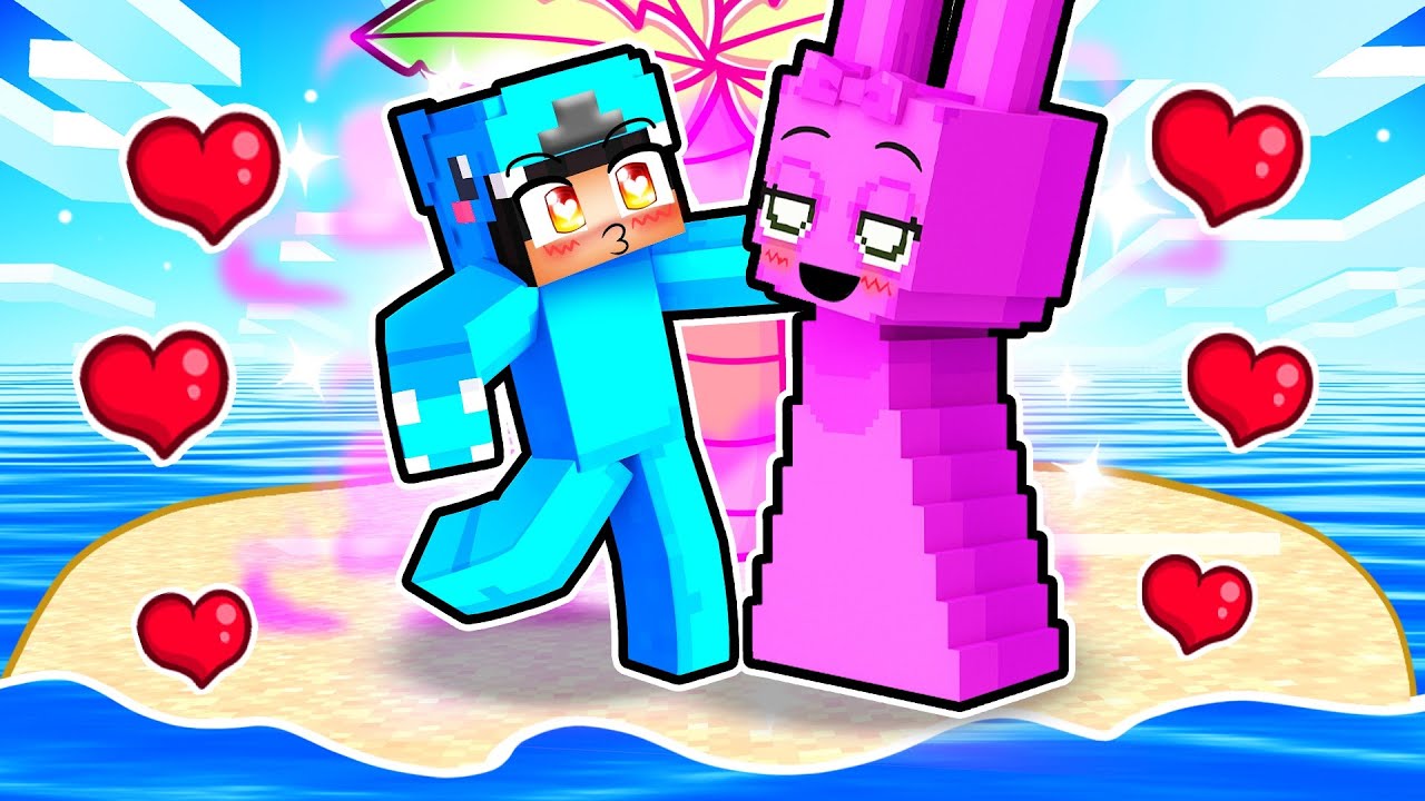 Omz and Sprunki KISS on the OCEAN With Crazy Fan Girl!