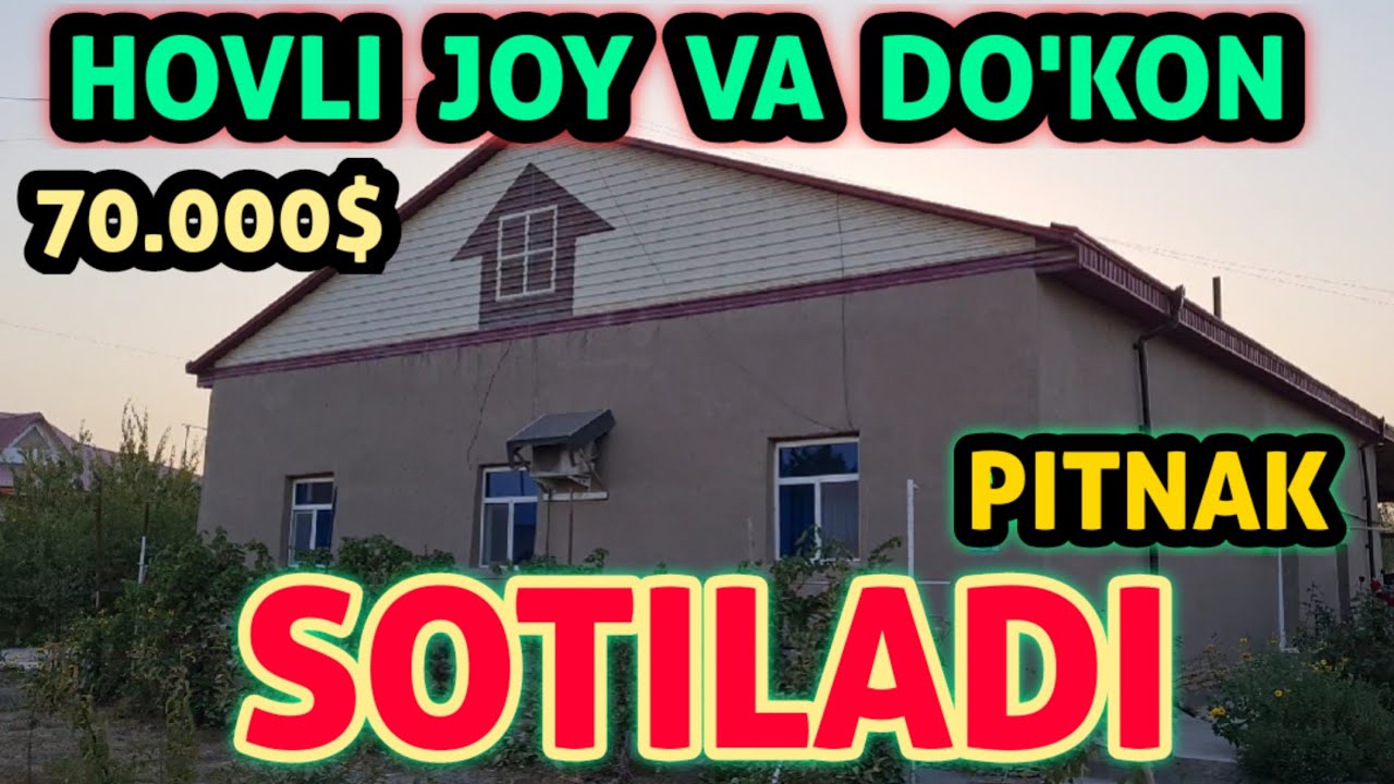 UY  SOTILADI  PITNAK  SHAXRIDA  DUKON  UCHUN  HAM  YER  O'RNI  BOR  JUDA  ZO'R