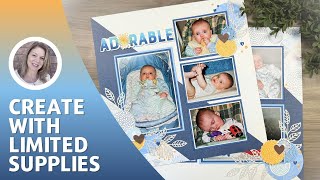 Scrapbook with Limited Supplies | Chelsey's 10K collab project | Creative Design Team