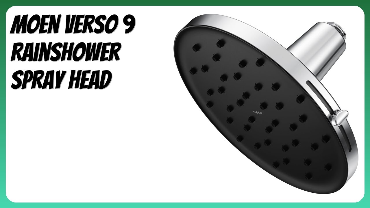 REVIEW (2026): Moen Verso 9 Rainshower Spray Head. Features