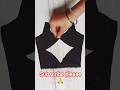 rhombus back neck blouse design cutting//easy blouse back neck design cutting//blouse design #shorts