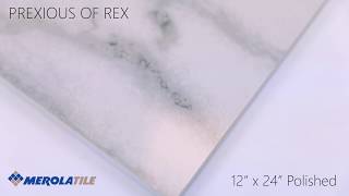 Merola Tile: Prexious of Rex - White Fantasy