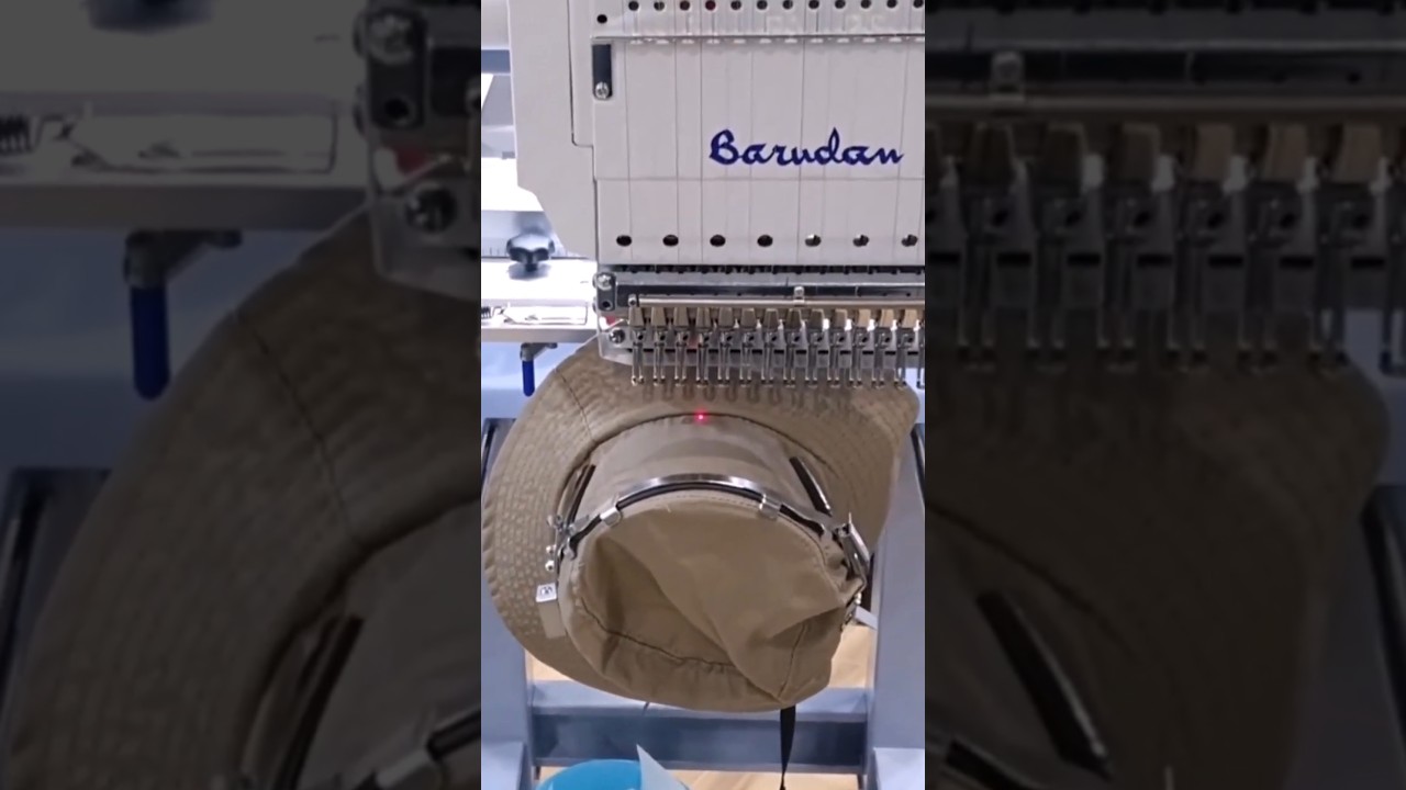 Barudan's NEW bucket hat cap frame- JIAM Show 2024 Barudan Stand