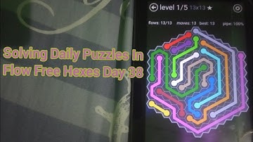 Solving Daily Puzzles In Flow Free Hexes Day 38