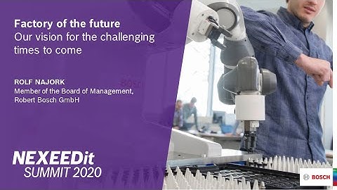 Factory of the future: our vision for the challenging times to come