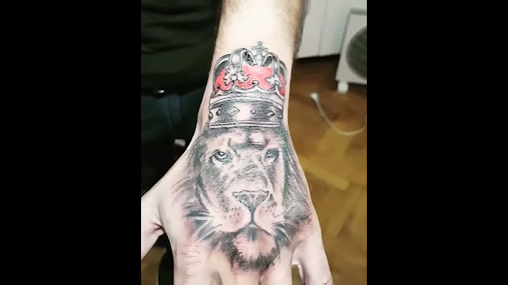 Tatuaje Sibiu LEU pe mana - Salon Mannequin Tattoo & More