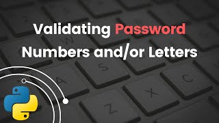 How to check input password if it is Alphanumeric